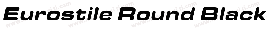 Eurostile Round Black字体转换